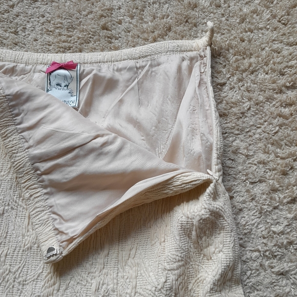 Yoana Baraschi skirt cream textured women's 6 - Picture 8 of 11